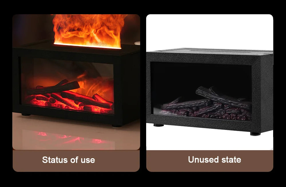 Aroma Humidifier Essential Oil Diffuser - Mini Fireplace