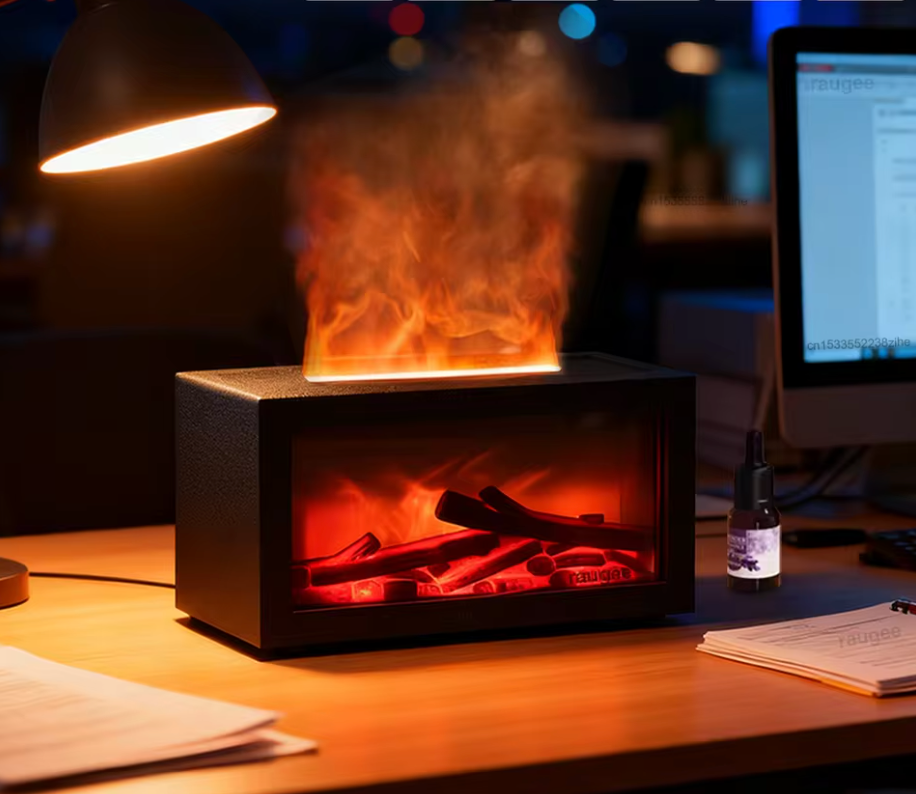 Aroma Humidifier Essential Oil Diffuser - Mini Fireplace
